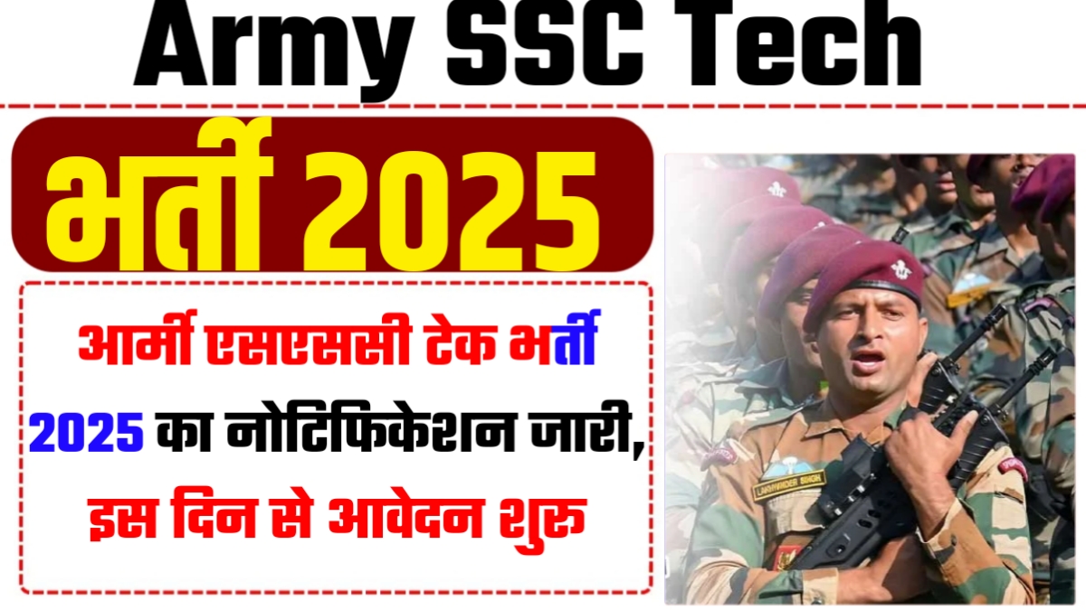 Army SSC Tech Recruitment 2025