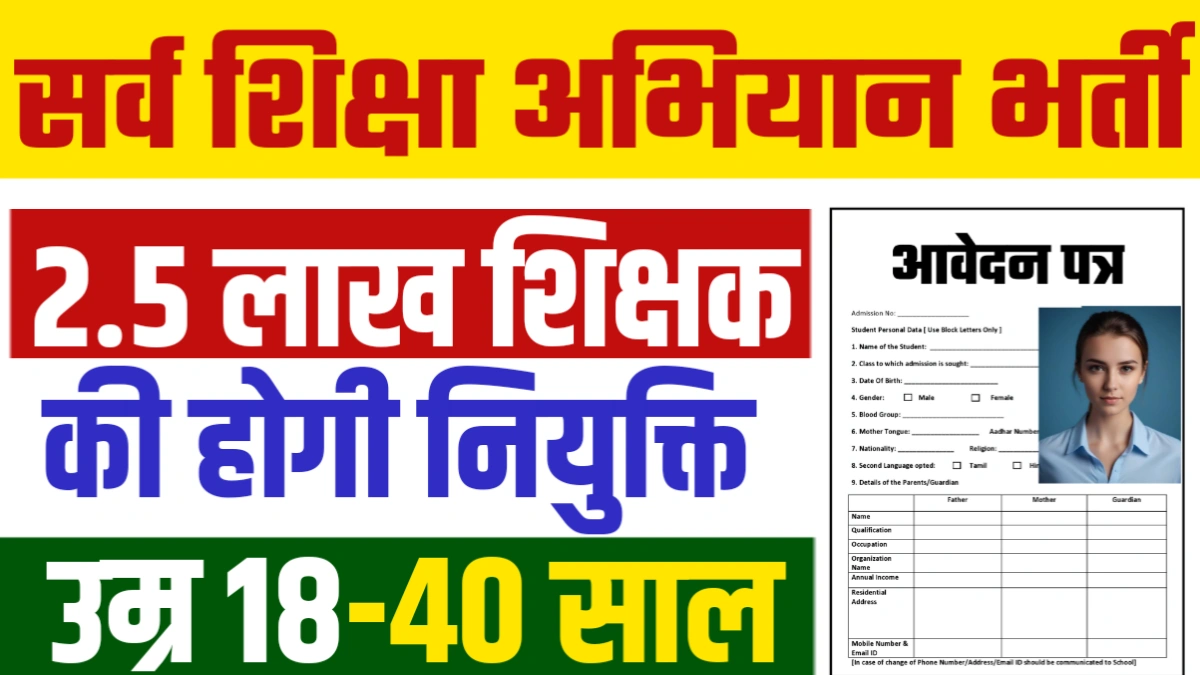 Sarva Shiksha Abhiyan Bharti 2025